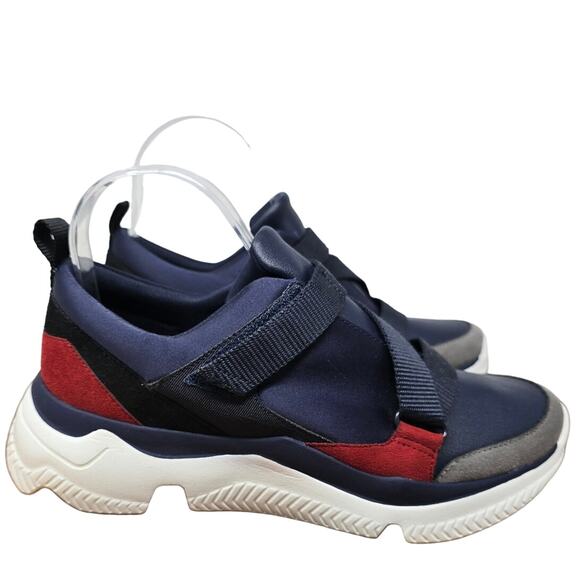 Charles and Keith Blue Red Hook Loop Closure Sneakers 35 - US 5 - Picture 1 of 8